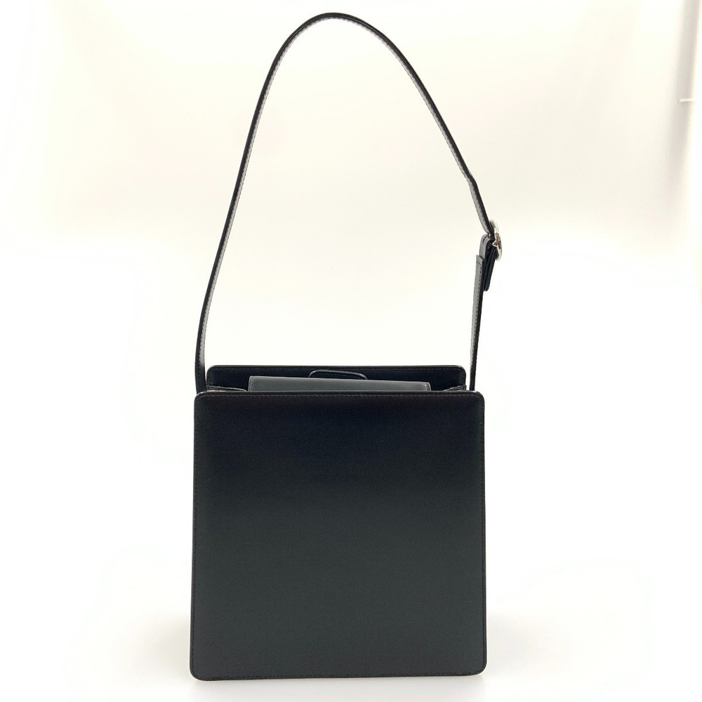 Burberry Leather Nova Check Shoulder Bag Black - Picture 2 of 9